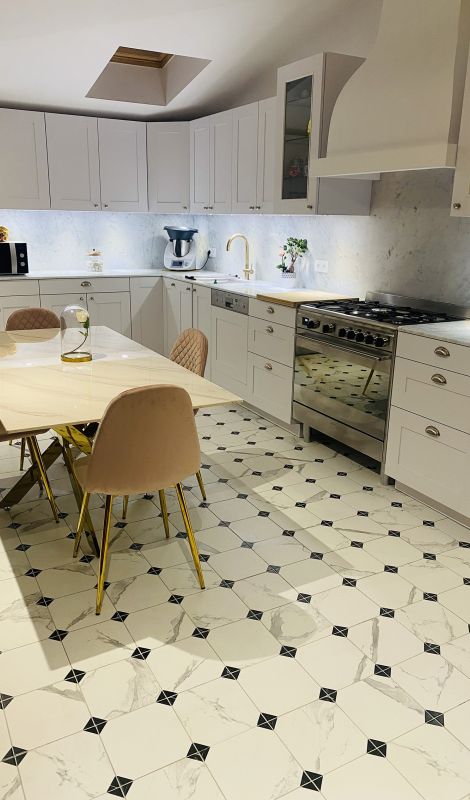 Carrelage cabochon moderne
